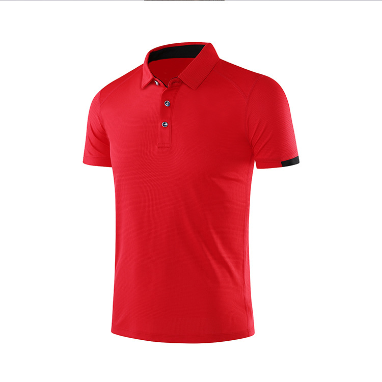 Short Sleeve Lapel Quick-Drying Polo Shirt T-shirt Printed Logo Advertising Shirt Printing Quick Drying Clothes Enterprise Work