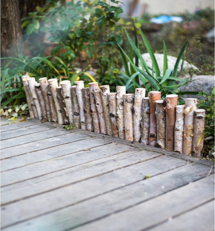 微景花园庭院户外园艺装饰小围栏zakka森系白桦木篱笆栅栏