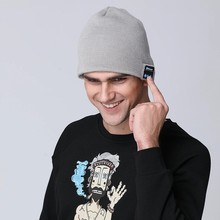 蓝牙帽子 跨境专供冬季智能蓝牙耳机头带针织广告帽子定制印logo