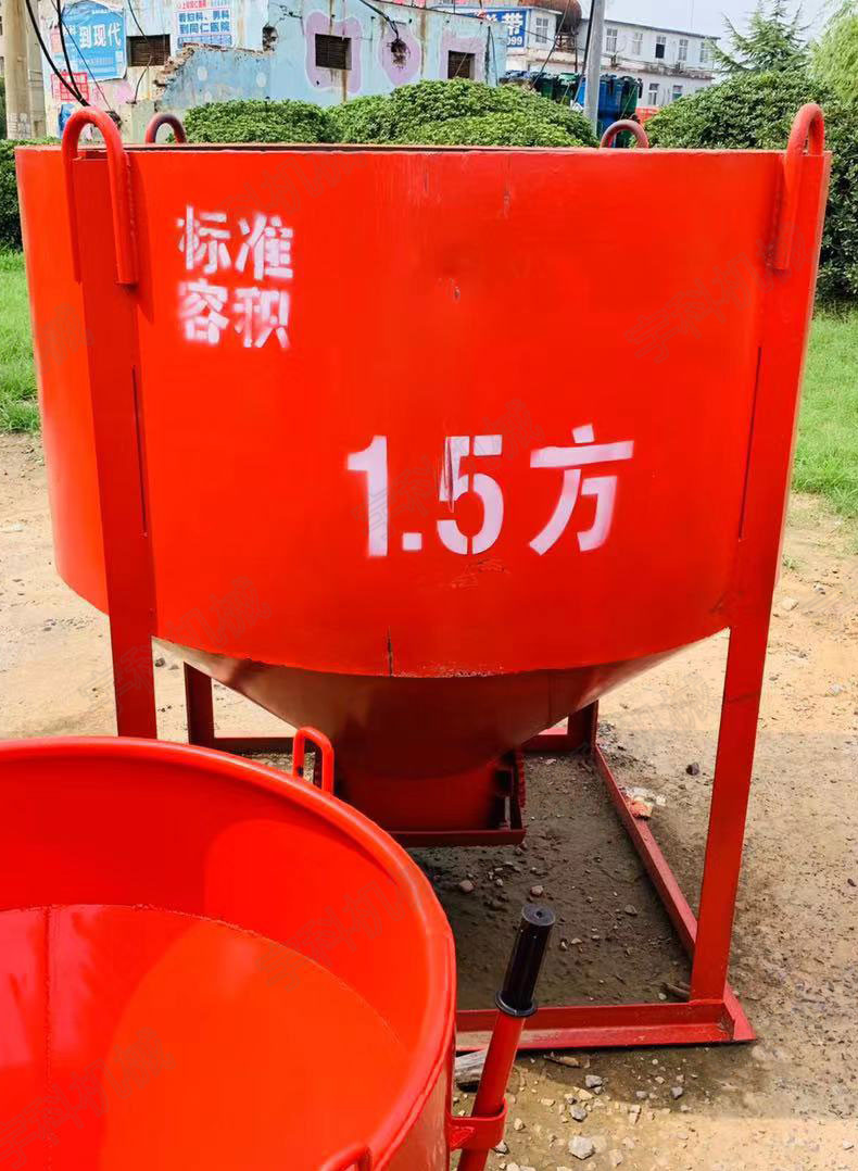 8方塔机料斗 混凝土提升料斗 工地砂浆吊斗 圆形塔吊料斗