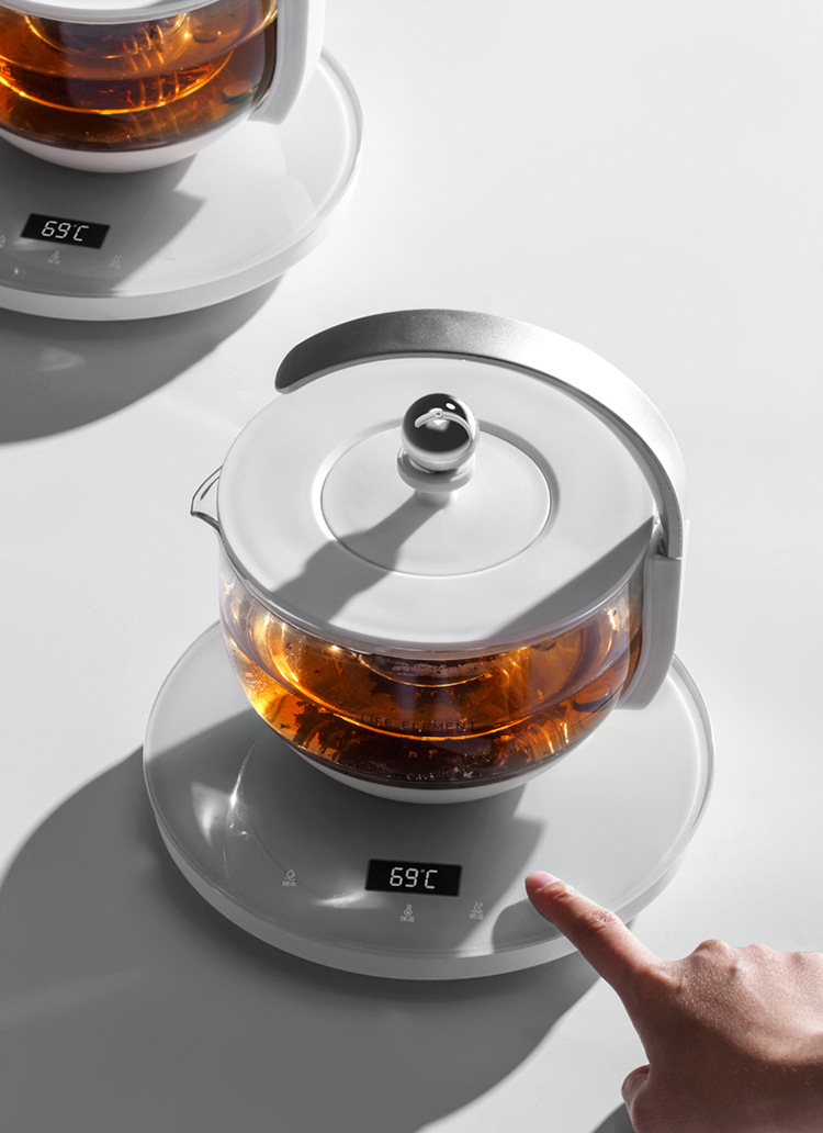 生活元素全自动煮茶器家用蒸汽养生壶花茶黑茶蒸茶全玻璃一体迷你