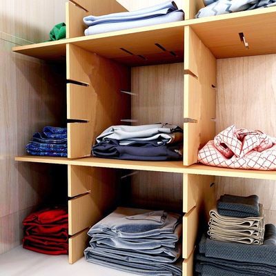 柜子隔板衣柜收纳分层免钉置物架橱柜分隔层架宿舍整理架自由组合
