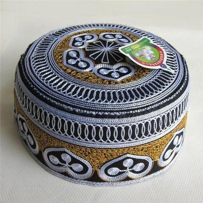 黑色打孔包邮穆斯林用品纯白色礼拜帽精品清真寺回族男士回民帽子