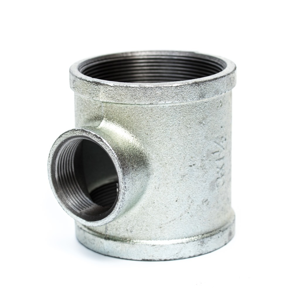 现货供应 沟槽式卡箍管件 内丝口异径三通接头