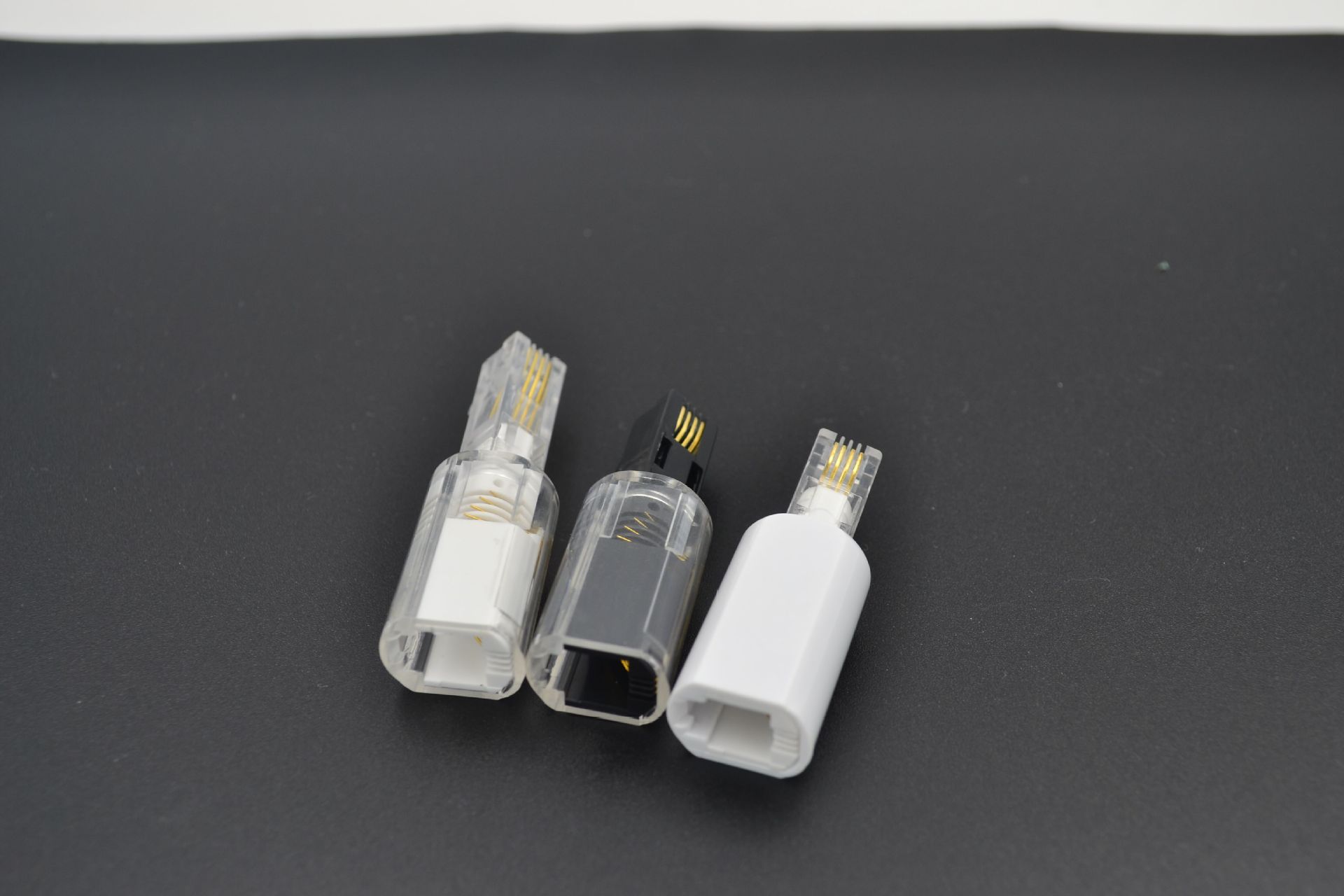 电话手柄线360°旋转头 rj9 4p4c电话旋转头rj11手柄线防绕器