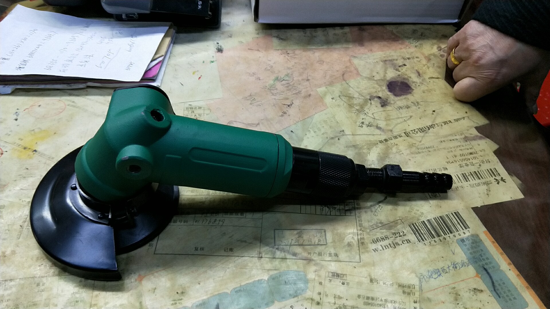 上海骏马气动角磨机sxj125*90 125mm打磨机