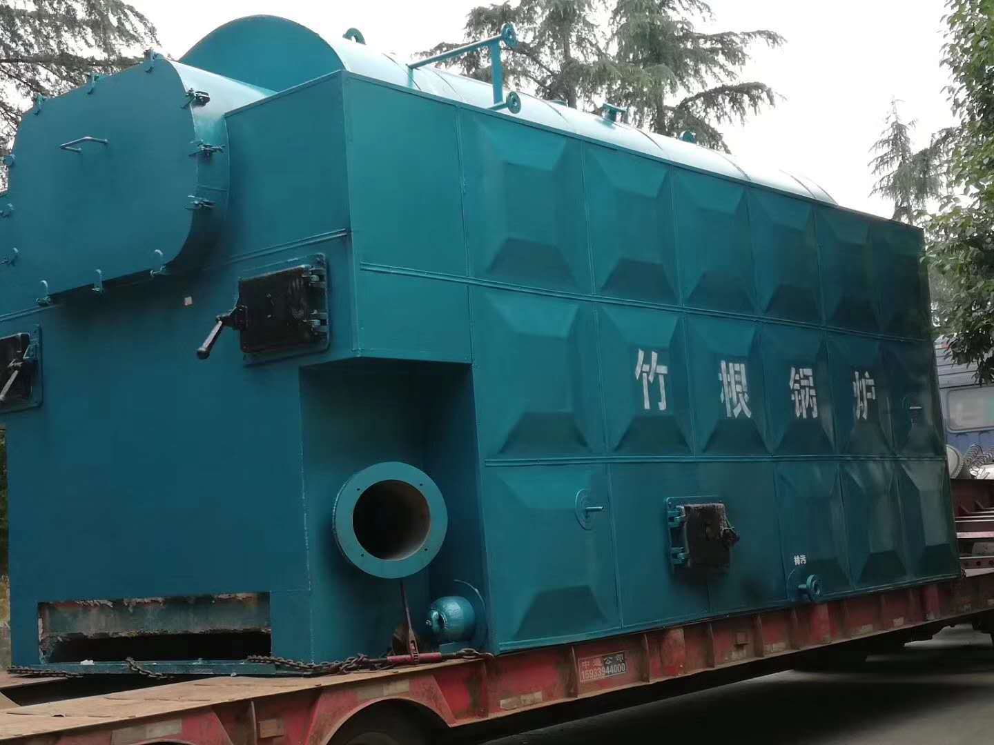 4t6t8t10tszl双锅筒蒸汽锅炉竹根锅炉长城牌