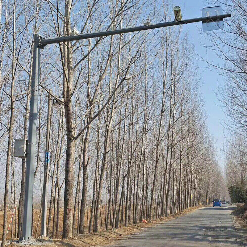 镀锌八角监控杆交通信号灯监控杆户外道路摄像头监控立杆支架定制