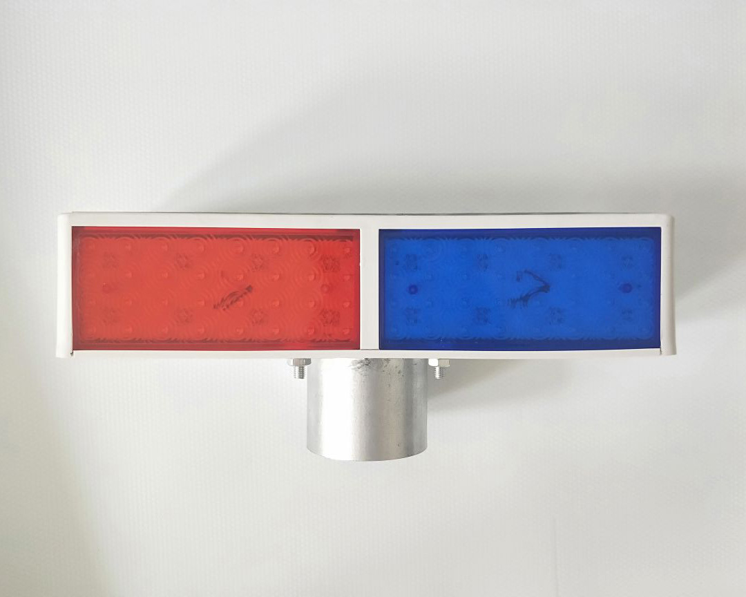 太阳能爆闪灯led双面四闪红蓝闪交通警示灯施工路障灯批发-阿里巴巴