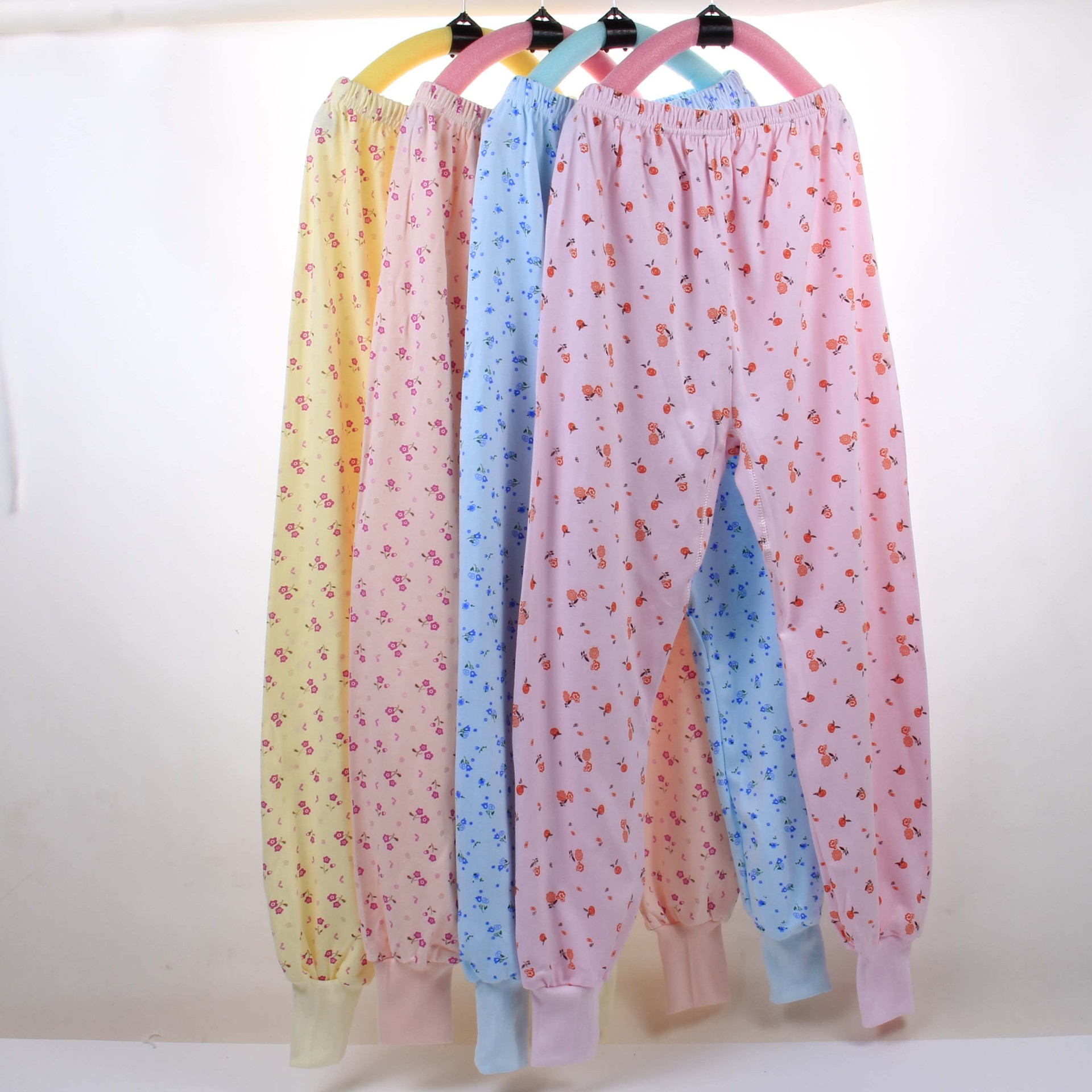 厂家直销纯棉中老年人女士秋裤 高腰衬裤印花保暖裤 老人服装批发