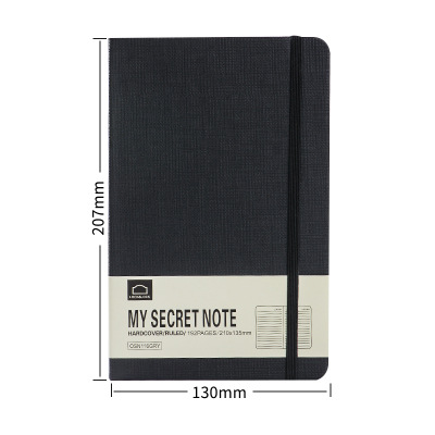 Business Leather A5 Hard Copy Elastic Bandage Notebook Notepad Office Supplies Stationery Enterprise Printed Logo
