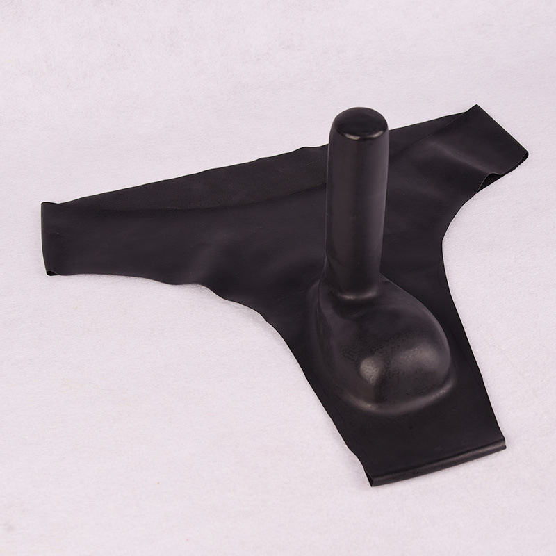 叶子媚情趣内裤夫妻丁字裤 乳胶内裤男透明性感jj套益阳裤安全裤