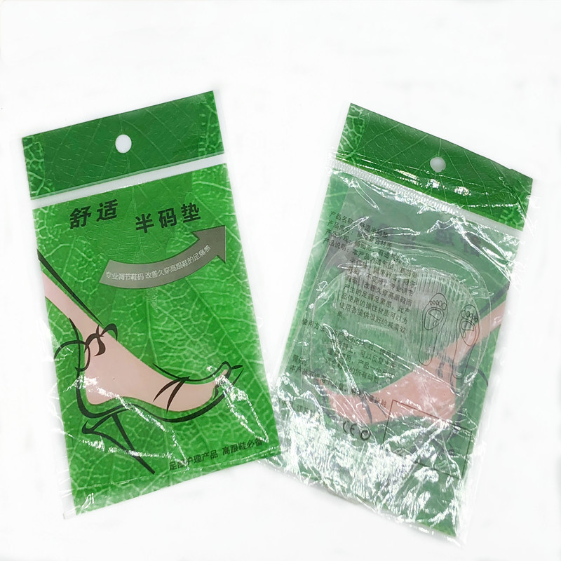 工厂批发透明硅胶前掌贴水晶滴按摩前掌垫高跟鞋垫护足半码垫批发