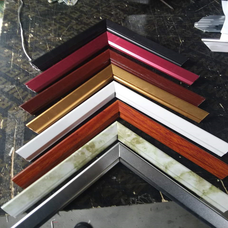 5cm四边开启式可换画铝合金边框画框海报框广告型材玫瑰金银黑￥8.