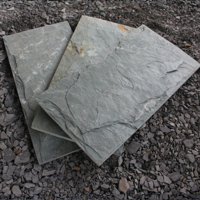 天然文化石室外墙砖仿古文化砖青石板蘑菇石黑绣色板岩别墅贴砖