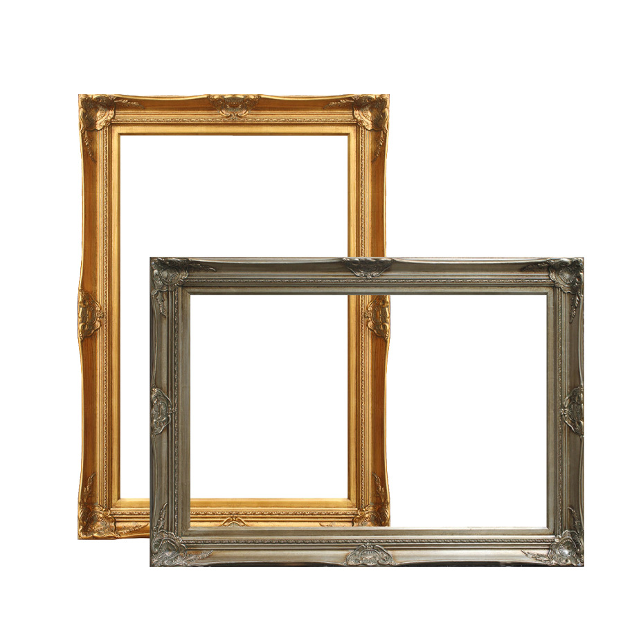 复古油画框艺术品婚纱照外框装裱镜框相框装饰线条实木框定制批发