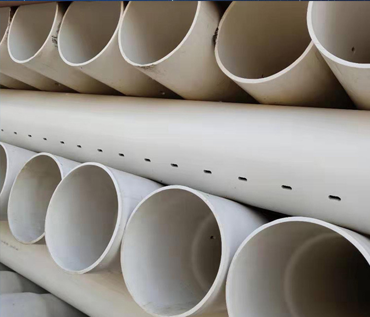 厂家批发upvc渗水管 新型打井管pvc聚氯乙烯饮用水管 打孔渗水管