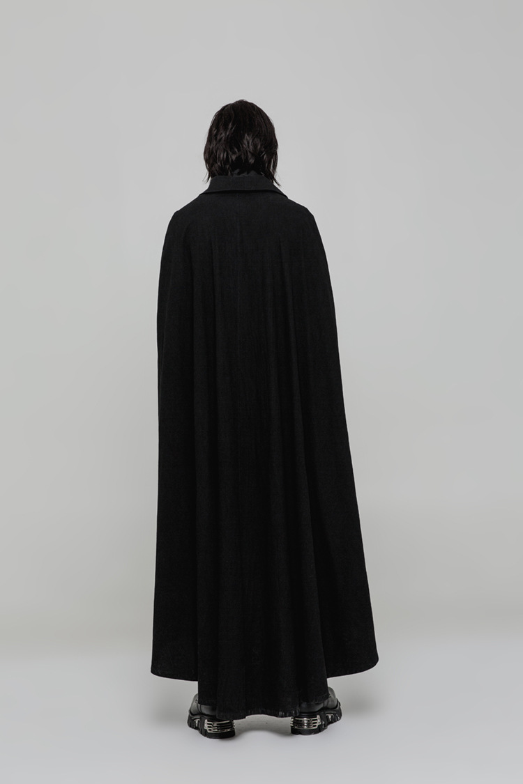 秋冬韩版男士毛呢披风外套潮男蝙蝠衫长款斗篷风衣外套