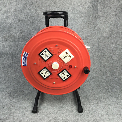 手提式电源盘工程移动卷线盘2*1.5夜光移动电缆盘线缆盘30米 50米