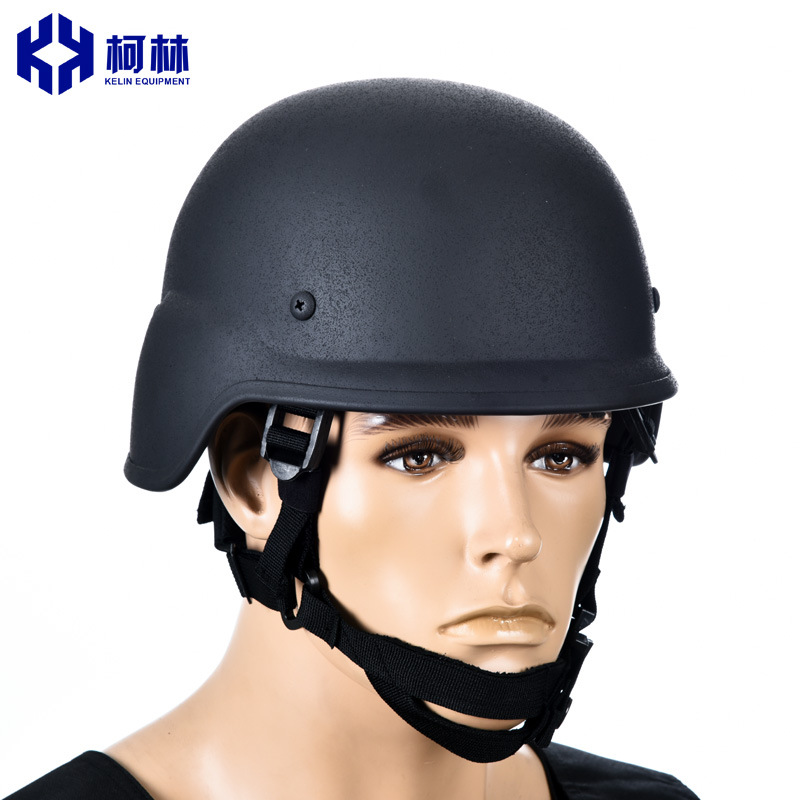 钢质德式头盔保安勤务执勤巡逻户外防护摩托半盔防暴金属钢盔
