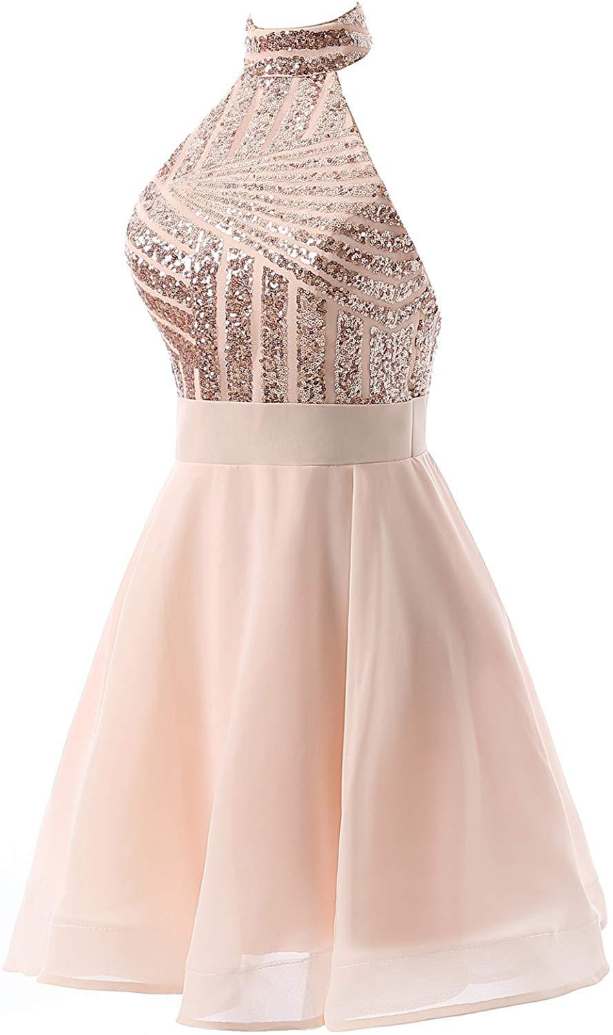 欧美晚礼服名媛聚会性感显瘦短款夜店小礼服女吊带舞会露背连衣裙