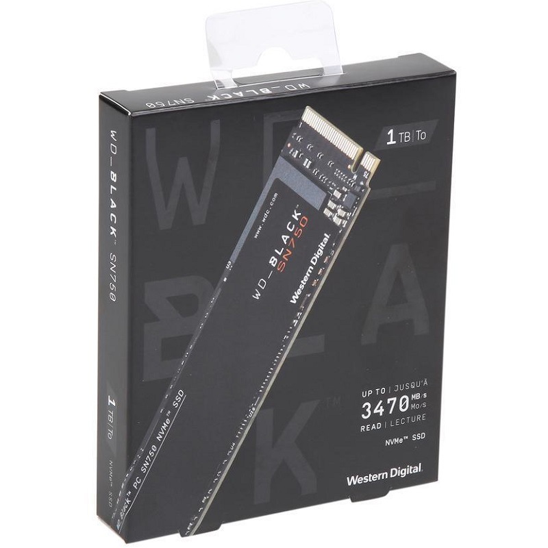 西数黑盘sn750 250g/500g/1t/2t m.2固态硬盘ssd nvme