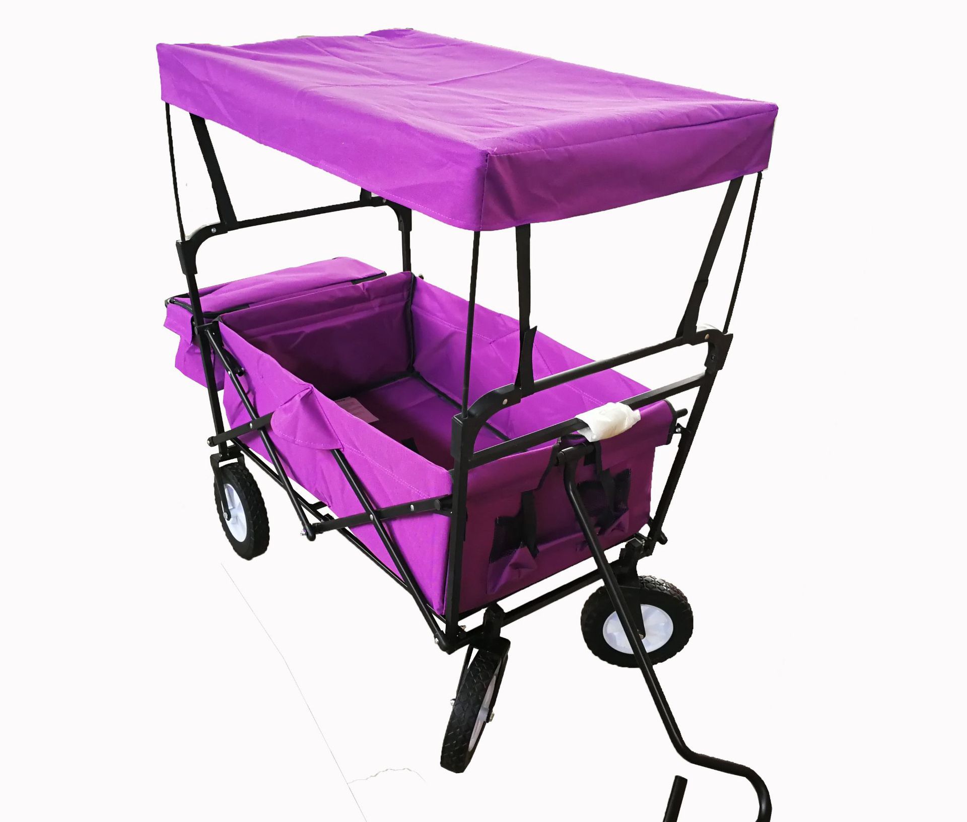 遮阳顶棚折叠双层布兜车花园工具车可拆卸清洗布兜野营车