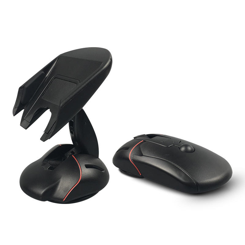 创意汽车导航 鼠标手机支架仪表台挡风玻璃定制logo礼品车载支架