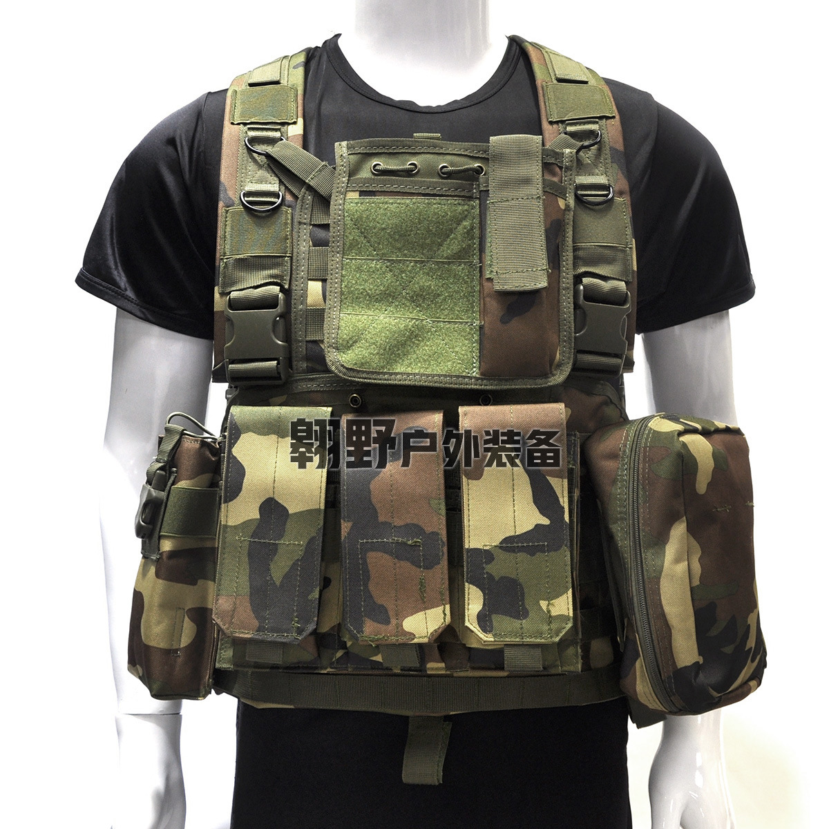 rrv肚兜战术军迷厂家直销野战cs专用迷彩背心作战马甲训练服