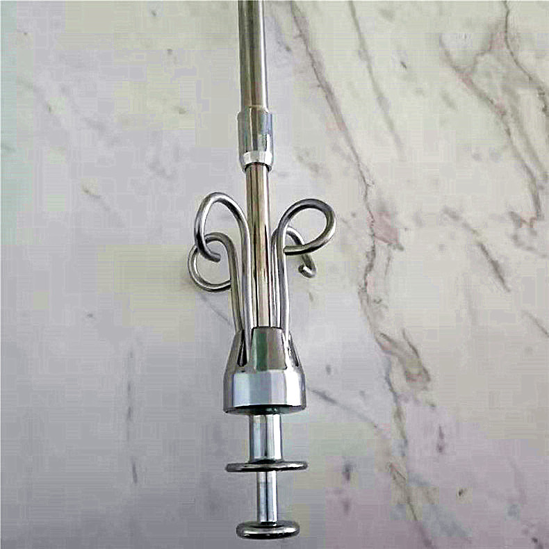 豪华电镀输液吊杆医院伸缩输液吊架可伸缩吊液杆不锈钢点滴架