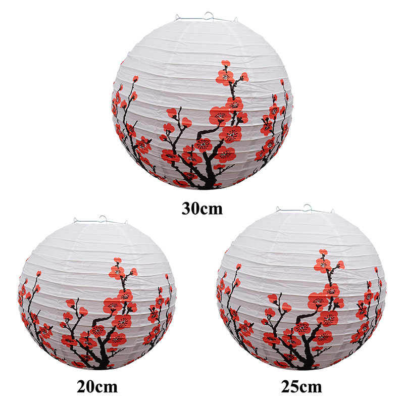 厂家现货梅花灯笼红梅粉梅可定制古风灯笼拍照道具-阿里巴巴
