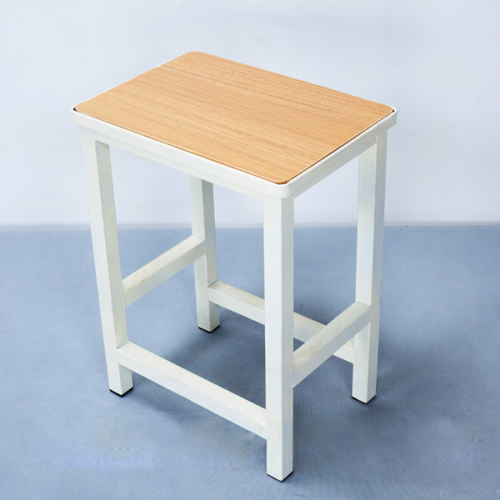 钢木方凳学校学生凳子办公培训方凳饭店工厂不锈钢凳子