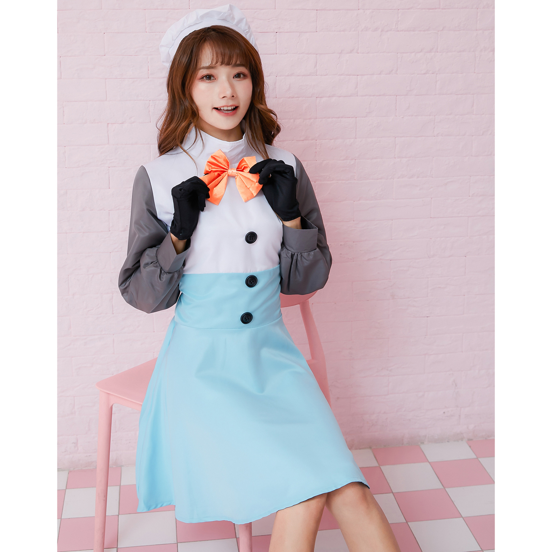 m-xl日系冰雪奇缘雪宝 万圣节服装cosplay冬日恋歌动漫雪人女仆装