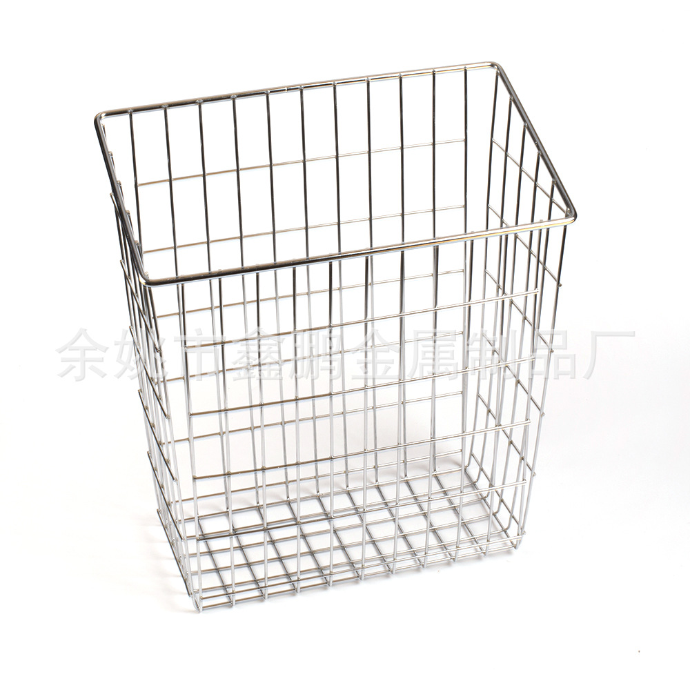 欧式简白铁丝框长方编织篮道具书籍杂物收纳铁丝篮水果蔬菜篮