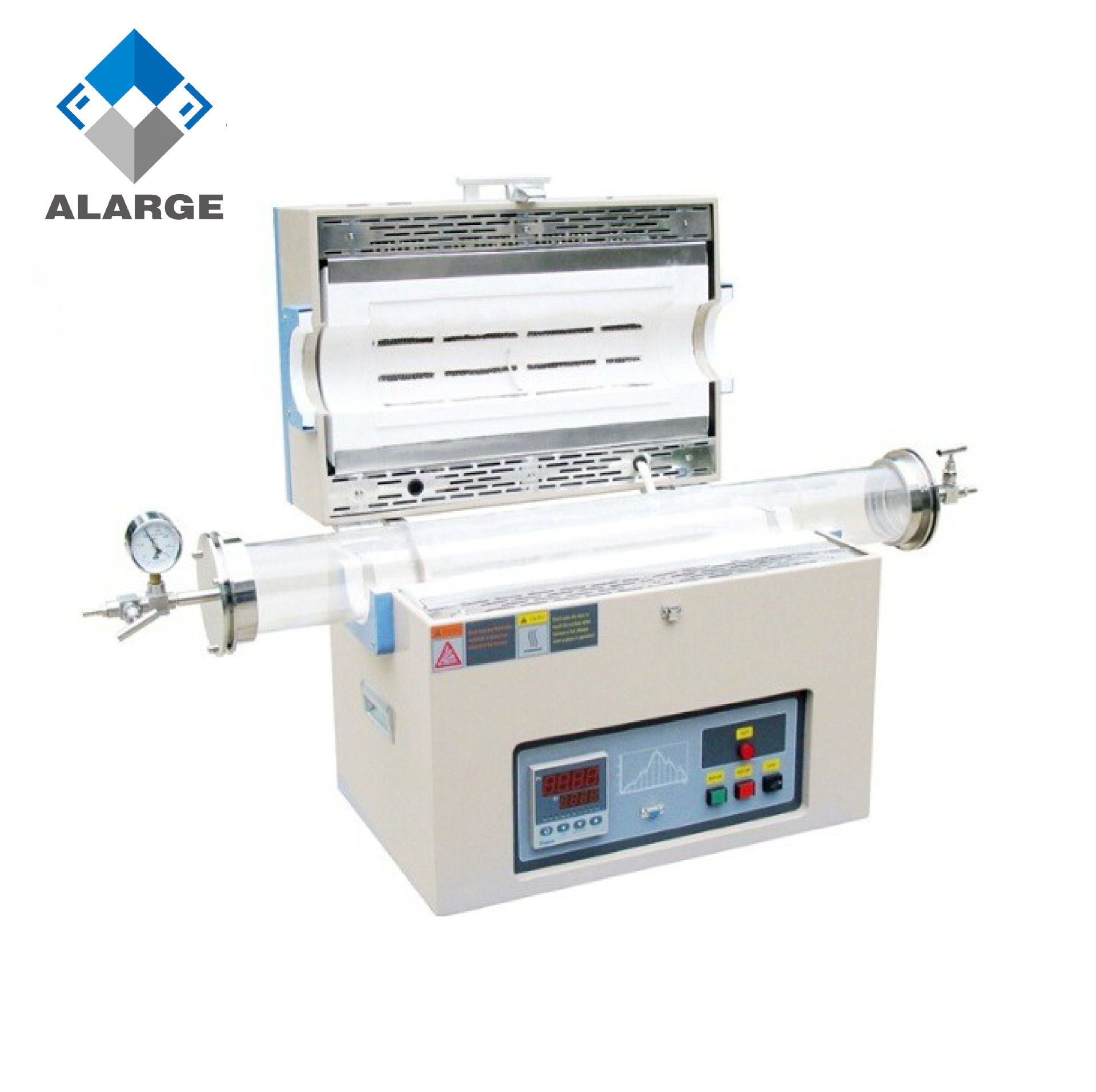 高温真空管式炉 小型真空退火烧结脱脂热处理炉 管式退火炉