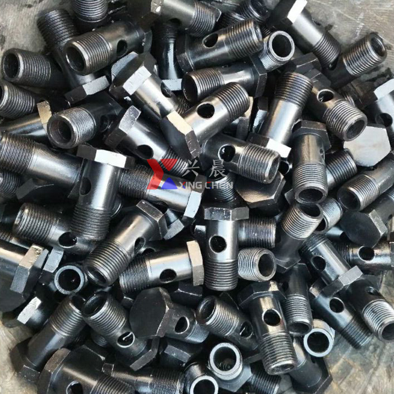 六角空心螺栓油管接头液压柴油机加长螺丝六角回油管螺丝粗牙细牙