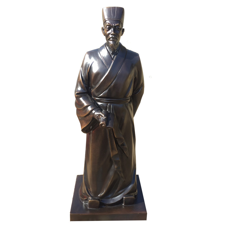 黄铜铸造历史名人伟人真人雕像 祠堂景区纪念馆金属摆放 真人铜像