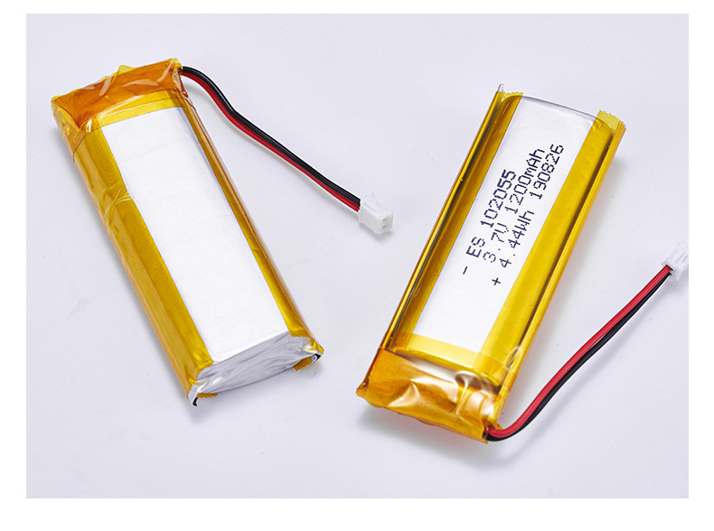 锂电池聚合物超薄102055保健产品美容仪器电池3.7v锂电池1200mah