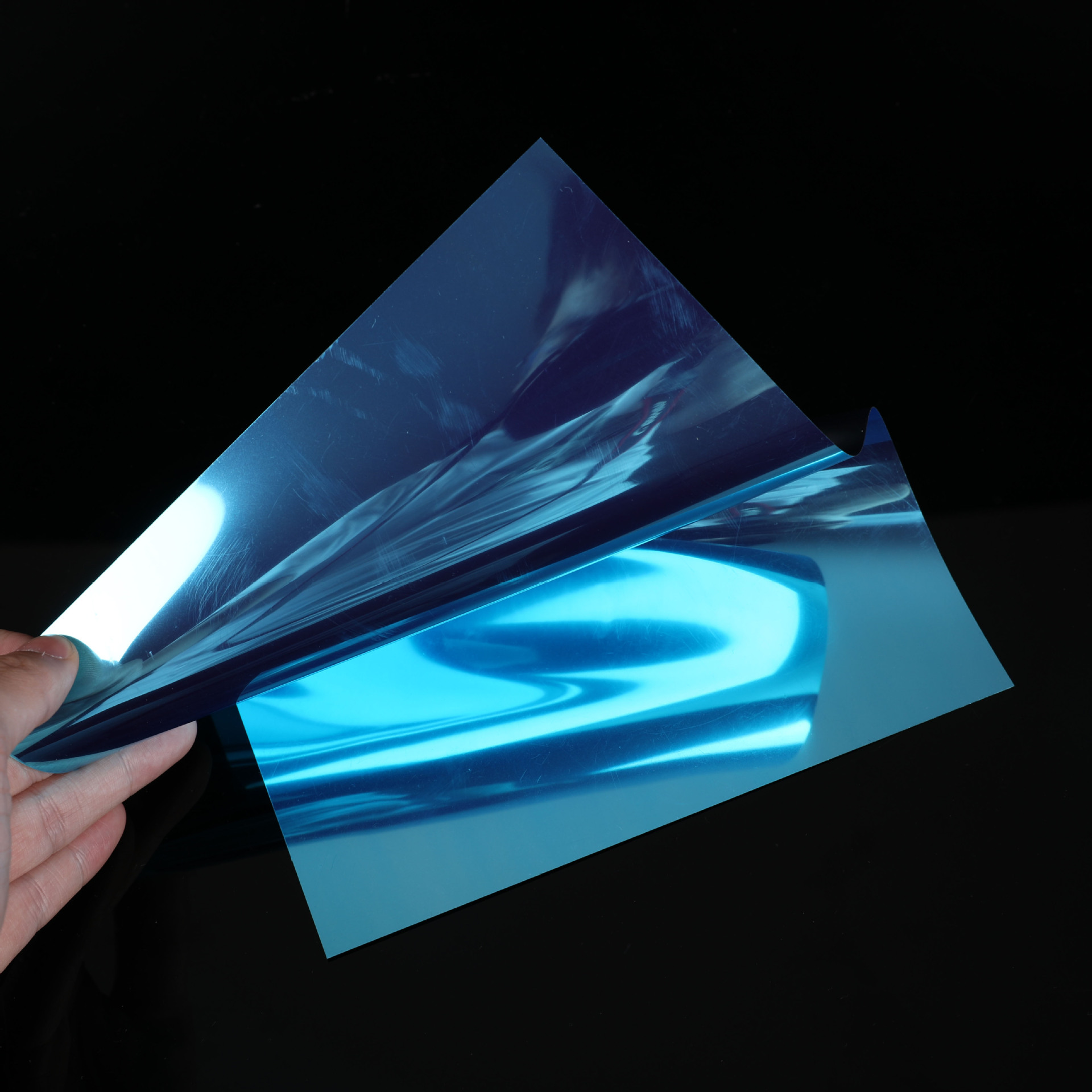 反光膜厂家光亮塑料银色镀铝膜反光片pvc银色镜面pet反射膜亮片