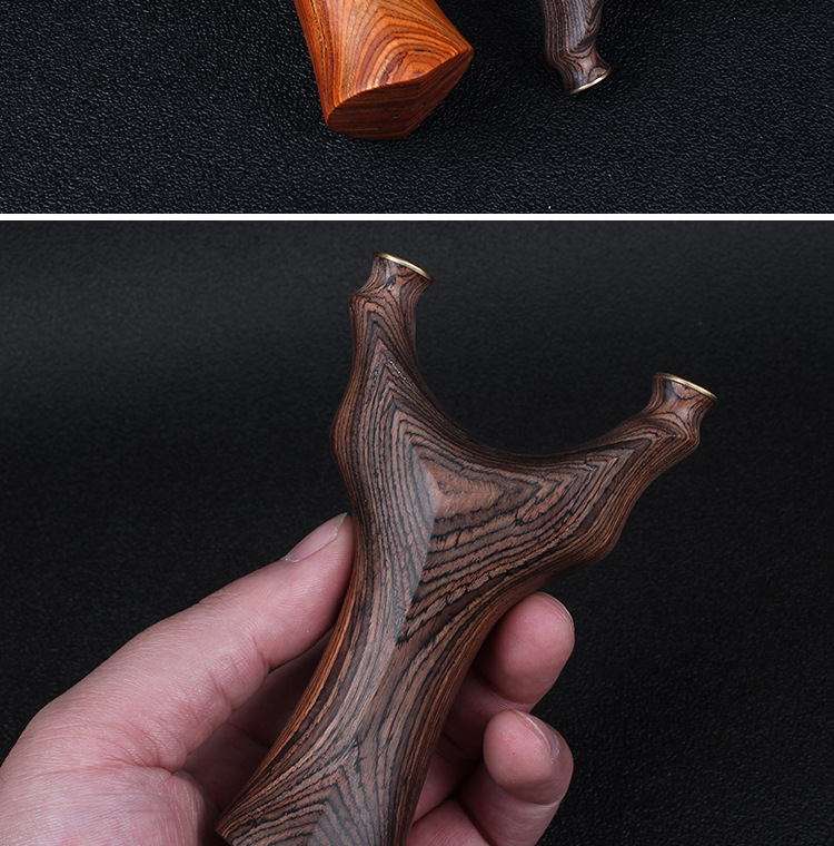 铜头实木科技木直板经典反曲龅牙弹弓扁皮竞技飞虎天罡弹弓直板