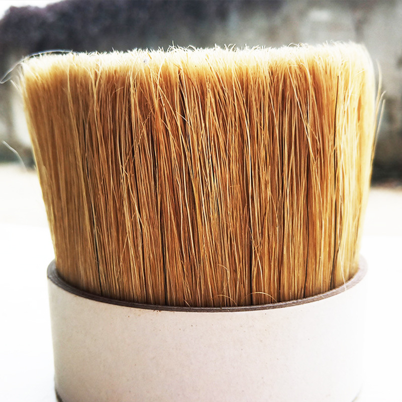厂家直销 原白色纯猪鬃毛90分 76mm动物毛鬃及刷子用毛 现货批发