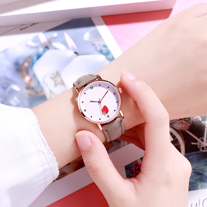 日系少女百搭手表 女士韩版简约原宿可爱初中学生软妹石英手表