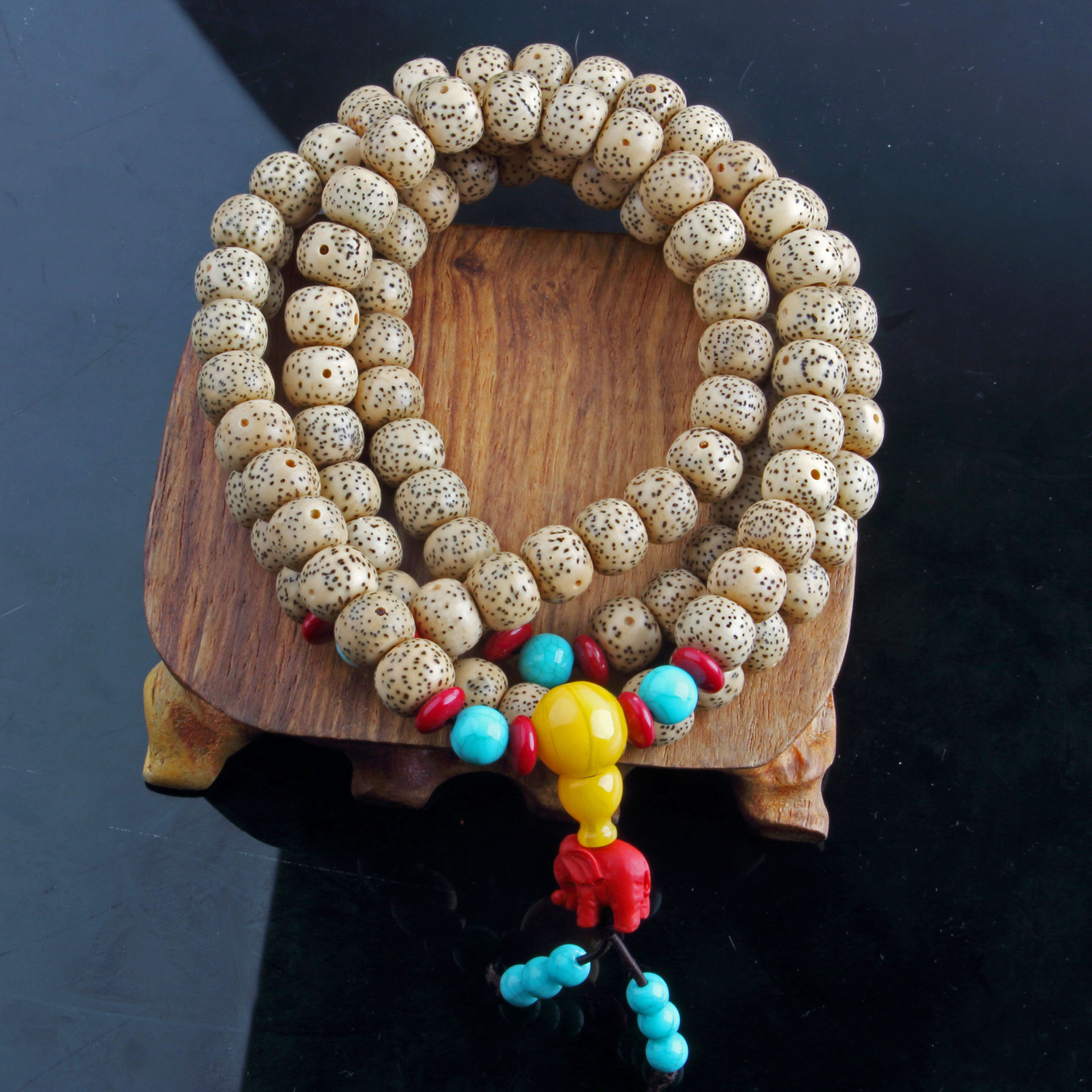 星月菩提 108颗佛珠手串 7*9 8*10 高密顺白 陈籽