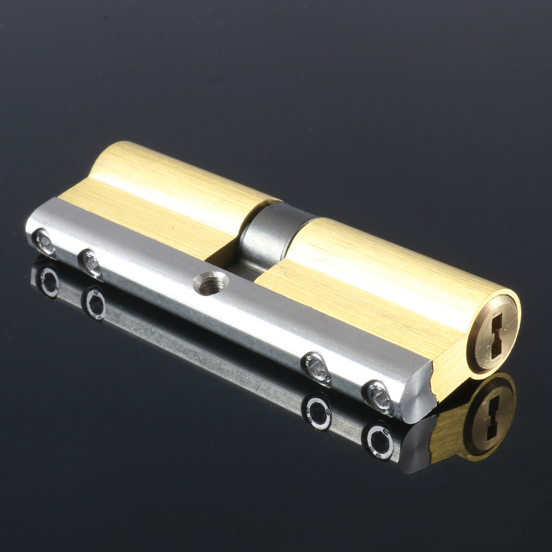 厂家直销超d级七彩多轨道钥匙锁芯 全铜防盗门锁体配件定制批发