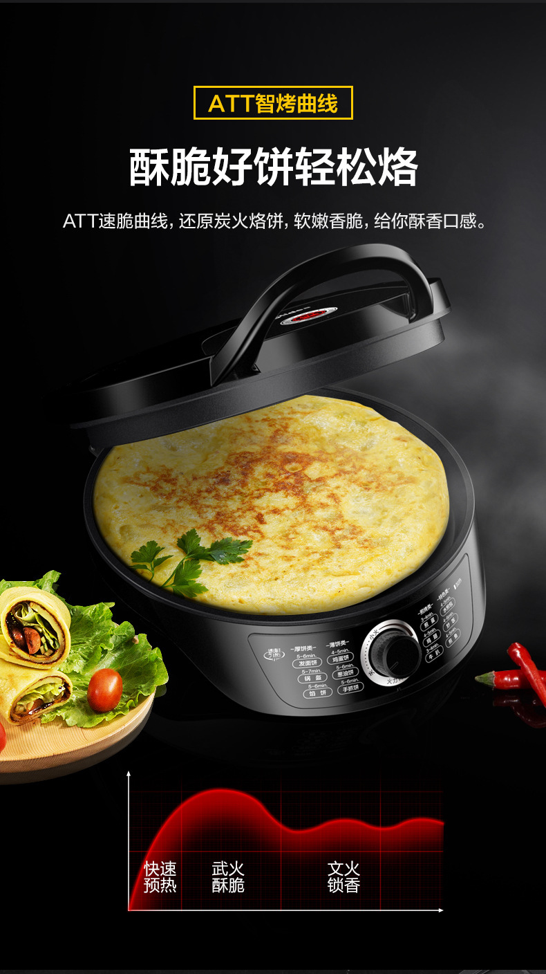 midea/美的电饼铛 jk30easy201双面加热悬浮烤盘多功能煎烤机正品