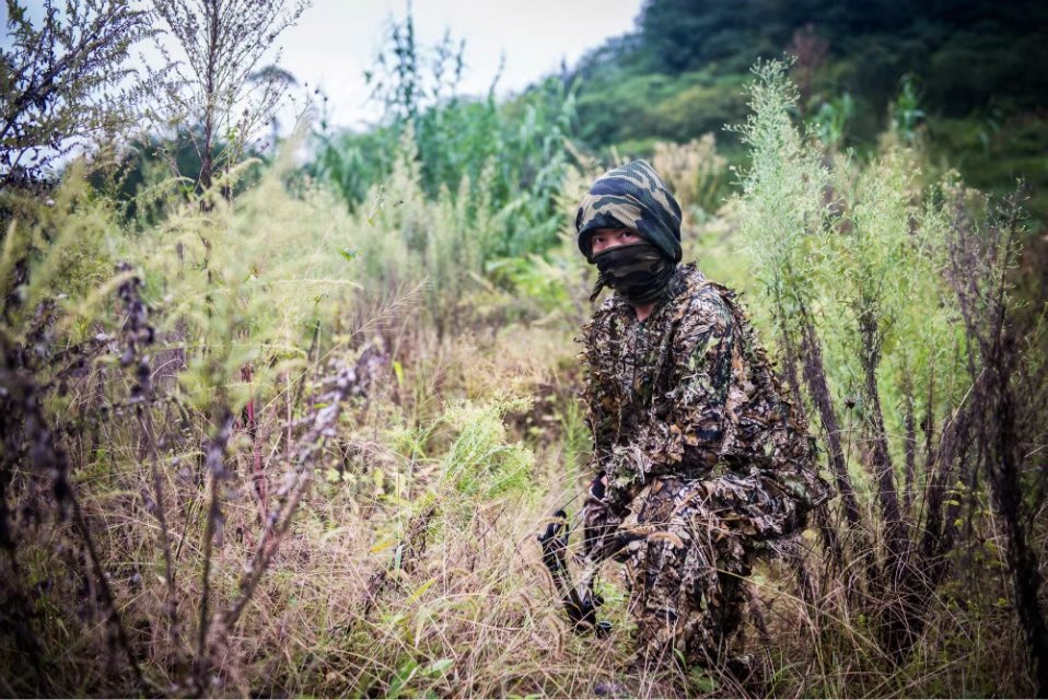 绝地求生吃鸡同款吉利服 3d树叶迷彩伪装服隐身衣 真人cs打猎服