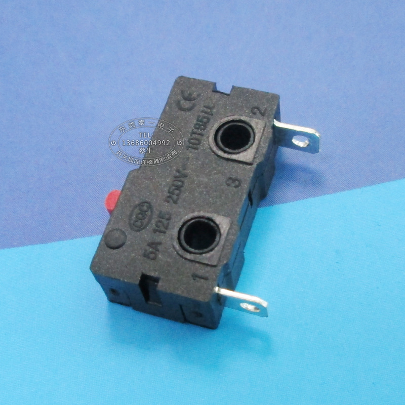 小家电常闭型开关 20*10黑色触发开关 按下断电微动开关kw12-a-2