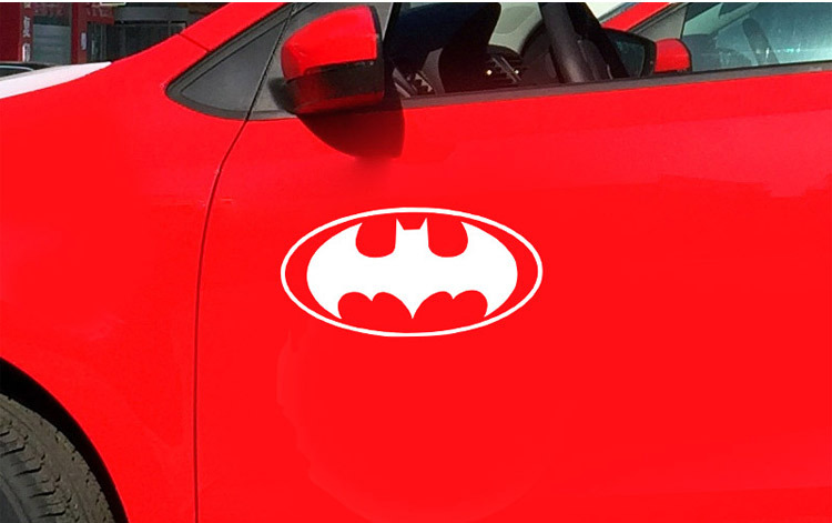 个性蝙蝠标志车贴 蝙蝠侠标志贴纸 汽车车身车尾油箱盖反光装饰贴