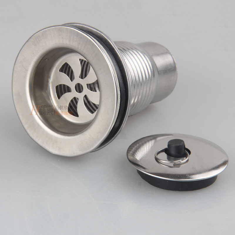 厂家批发 不锈钢拖把池下水器 洗衣池大理石下水器 40cm