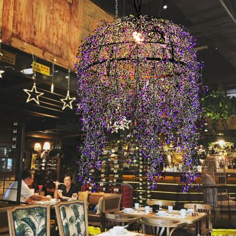 Plant Chandelier Music Dining Bar Plant Chandelier Bar Quiet Bar Decorative Chandelier Coffee Shop Hot Pot Restaurant Barbecue Bar Lamp